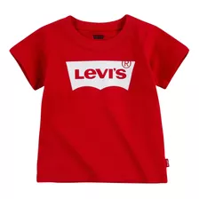Levi's Camiseta De Murciélago Para Niñas, Super Rojo, 18 .