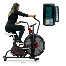 Bicicleta Ergométrica Air Bike Profissional Resistencia Ar Cor Preto 0