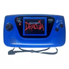 Sega Game Gear Azul Sports Edition Com Tela Ips + Mod Versão 4.0 + Dracula De Bram Stoker Com Manual