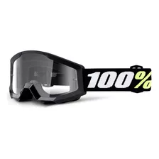 Gafas De Motocross 100% Strata Mini Black Para Jóvenes
