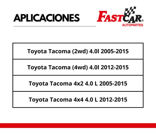 2 Amortiguadores Delantero Toyota Tacoma 4x4 4.0l 2012- 2015 Foto 4