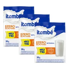 3x Leite Pó Integral Zero Lactose Itambé Nolac Pacote 300g