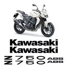 Kit Adesivos Kawasaki Z750 2010 Abs Emblemas Preto Completo