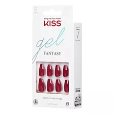 Uñas Kiss Glue-on Gel Fantasy Nails Originales Instantáneas