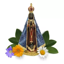 Imagem De Nossa Senhora Aparecida Delicada Casamento Cor Azul-marinho