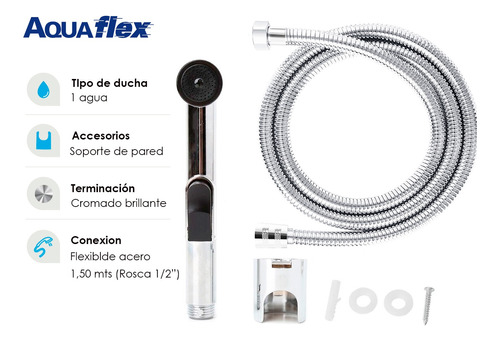 Griferia Completa Ducha Higienica Bidet  6004c+s5 Aquaflex