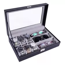 Organizador Relojes Lentes Gafas Sol Joyería Ecocuero 33x20