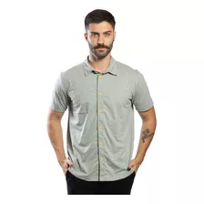 Camisa Masculina Slim Moda Praia Homem Moderno Eco 04