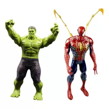 Kit Bonecos Vingadores Articulado Avengers 30cm C/som E Luz