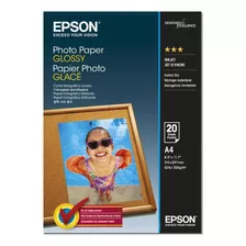 Papel Especial Epson S041140 - A4 - Photo Paper - 20 Folhas Cor Branco