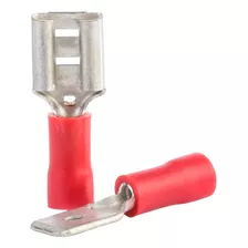 Terminal Pre-isolado Femea 0,5 - 1,5mm Vermelho - 100peças