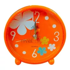 Reloj Despertador Con Luz Pila En Caja Colores Decorado Niño