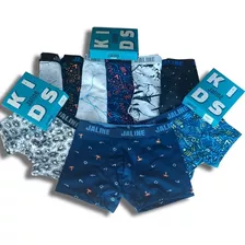 Pack 6 Boxers Niño Jaliné Kids Algodón Y Lycra