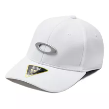 Boné Oakley Aba Curva Tincan Cap Branco Logo Cinza