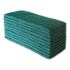 Fibra Bucha Limpeza Pesada Verde Lava Piso Azulejo 10 Un