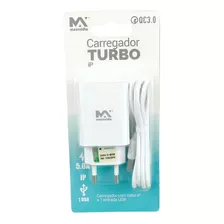 Carregador Turbo Rápido Ip Usb 5.0a Branco