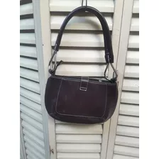 Cartera De Mujer Sin Uso En Eco Cuero Color Marrón 