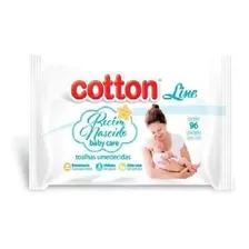 Toalha Umedecida Cotton Line Recém Nascido Care 96 Lenços