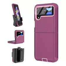 Funda For Samsung Galaxy Z Flip 4 - Violeta/rosa