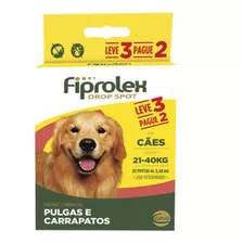 3un Fiprolex Drop Spot Pipeta Antipulgas Carrapato 21 A 40kg