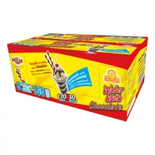 Wafer Stick Chocolate Caja Con 900 Pzs Y 6 Botes Las Delicias