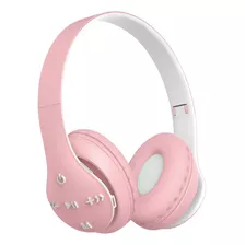 Fone De Ouvido Sem Fio On-ear Bluetooth Dobrável - Pink