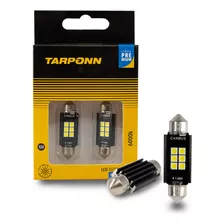 Par Lâmpada Led Torpedo 6000k 6 Led Canbus 41mm 12v Tarponn