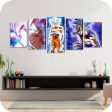 Cuadro Dragon Ball Z Super Goku Nivel Dios Poliptico Sayajin