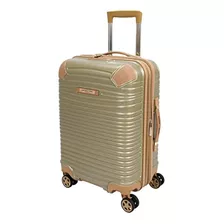 London Fog Chelsea 20 Expandable Spinner, Champagne, Carry 