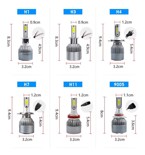 Kit Faros Delanteros Led Luz Alta Y Luz Baja Para Dodge Foto 8