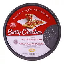 Base Bandeja Acero Hornear Cocinar Pizza Betty Crocker Color Gris
