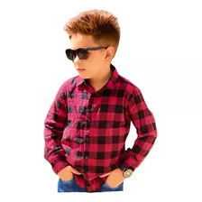 Camisa Infantil Menino Xadrez Tamanho 1 Ao 8 Flanelada