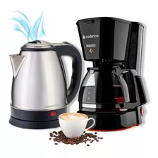 Chaleira Elétrica Inox 1,8l E Cafeteira Eletrica Cadence