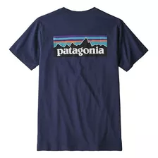 Camiseta De Manga Corta Orgánica Patagonia P-6logo