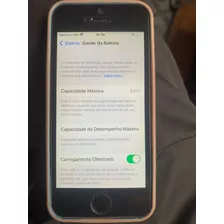  iPhone SE 16 Gb Cinza-espacial Usado Com 84% Bateria 