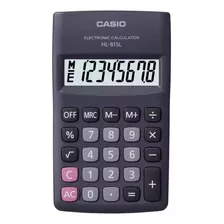 Calculadora De Bolso Casio Hl815l Preta 8 Dígitos