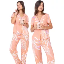 Pijama Camisero De Mujer Fibrana De Seda En Estuche