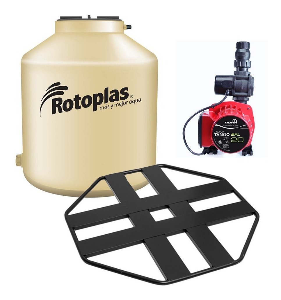 Tanque Rotoplas 4 Capas 1100 Base + Rowa Tango 20 Sfl Cs5859