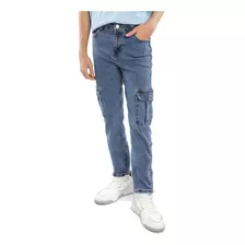 Jeans Straight Cargo C&a De Niño