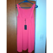 Vestido Armani Original Talle 2 Rojo Fucsia Mujer Moda 2021 