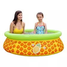 Piscina Infantil Inflável Abacaxi 3d 475l Cor Laranja