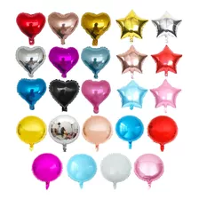 70 Balão Metalizado 10 Polegadas 22cm Cor Variados Variados