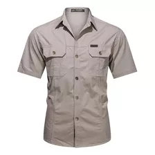 Camisa Casual Para Hombre, Blusas De Manga Corta Para Hombre