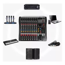 8 Channel Pro Bluetooth Live Studio Audio Mixer