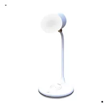 Luminária De Mesa Led Elgin Carregador Sem Fio Lumiplay 3em1 Cor Da Cúpula Branco Cor Da Estrutura Branco 110v/220v