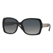 Burberry Beg Negro Be4160 Gafas De Sol Cuadradas Lente Categ