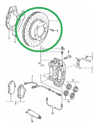 Disco Freno Porsche 911 2000-2019 99635140905 Foto 6