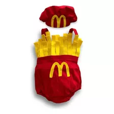 Romper Infantil Batata Frita Bebe Mc Donalds Roupa Festa Top