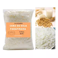 1kg Parafina Cera De Soja Ecomix Para Velas + 10 Pavios 10cm