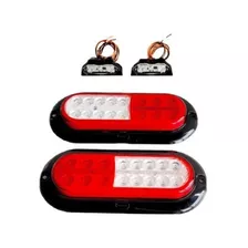 Par Lanterna Marte Led C/ Ré + 2 Luz Placa Bivolt Carretinha